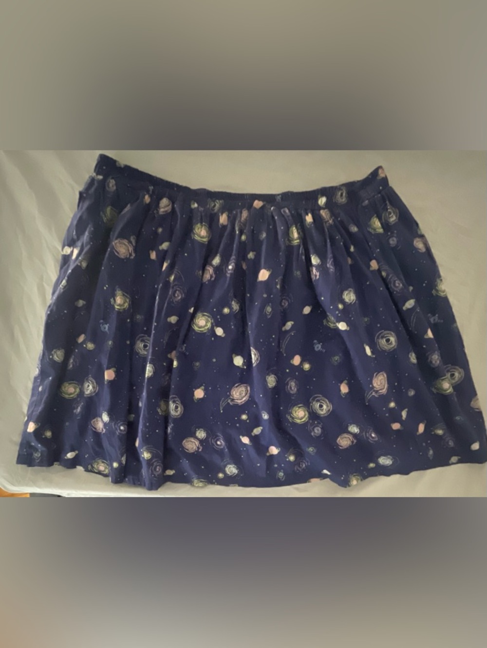 ModCloth Flowy Galaxy Print Skirt 2X | Pockets | Lined | 100% Cotton 🌌